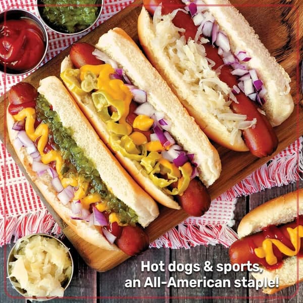 Game Day Hot Dog Steamer & Bun Warmer for 20 Dogs & 8 Buns
