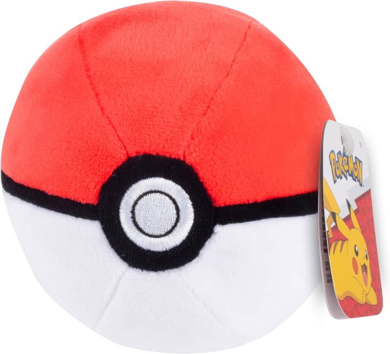 Pokémon Poke Ball Plush Toy - Soft Stuffed Gift for Kids 2+