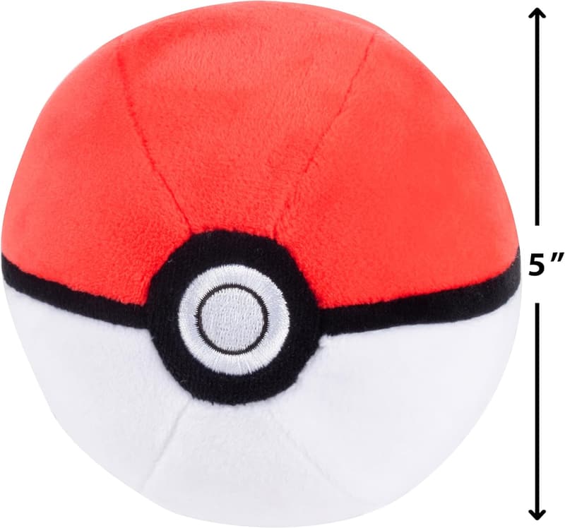 Pokémon Poke Ball Plush Toy - Soft Stuffed Gift for Kids 2+