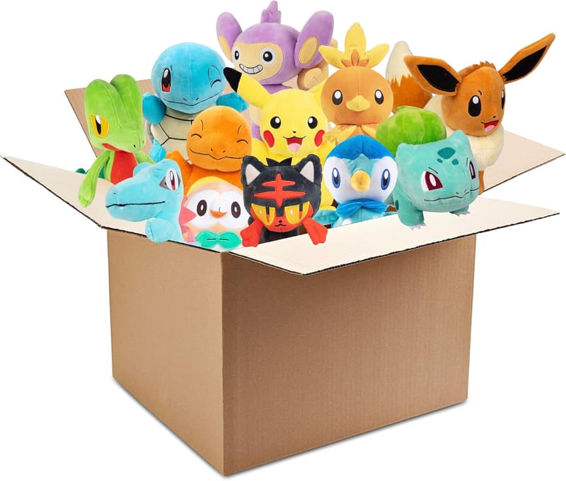 Pokemon Plush 3-Pack - Assorted Characters - Stuffed Toy Gift for Kids