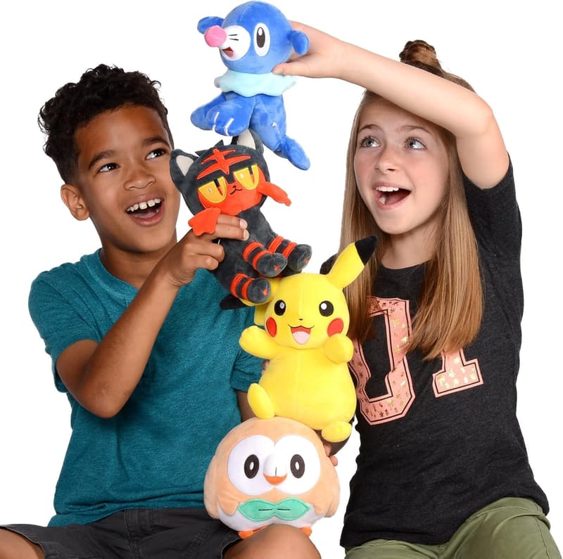 Pokemon Plush 3-Pack - Assorted Characters - Stuffed Toy Gift for Kids