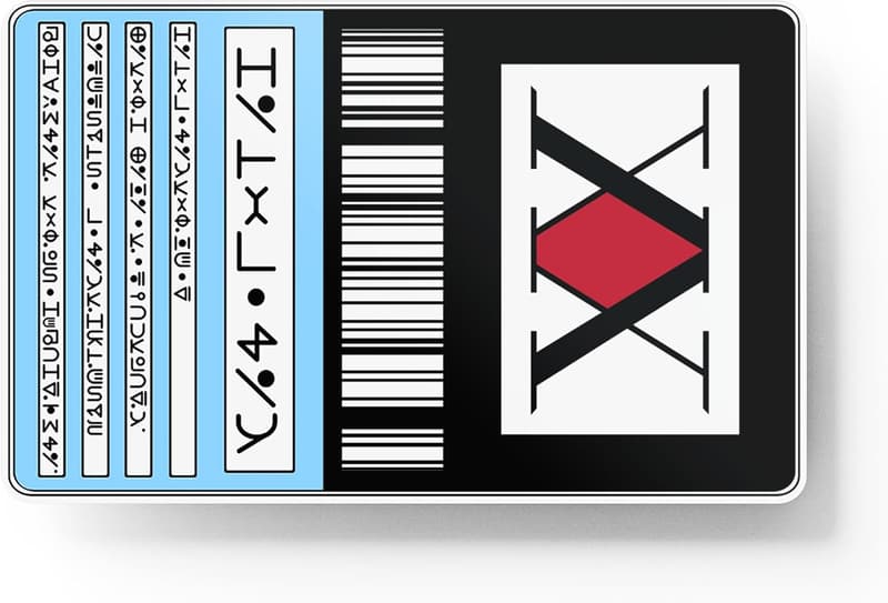 Anime Hunter Card Skin Sticker - Waterproof & Slim Protection