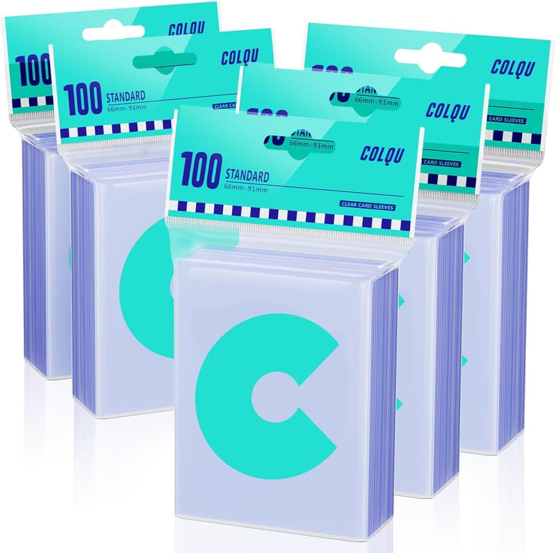 Clear Trading Card Sleeves - 500ct Soft Plastic Protectors