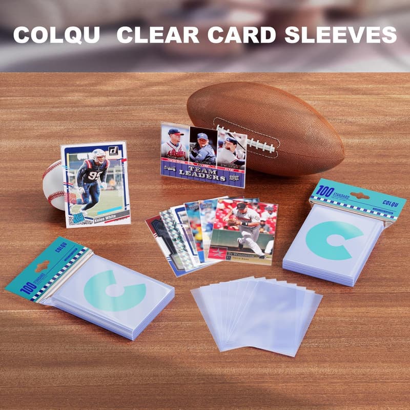 Clear Trading Card Sleeves - 500ct Soft Plastic Protectors