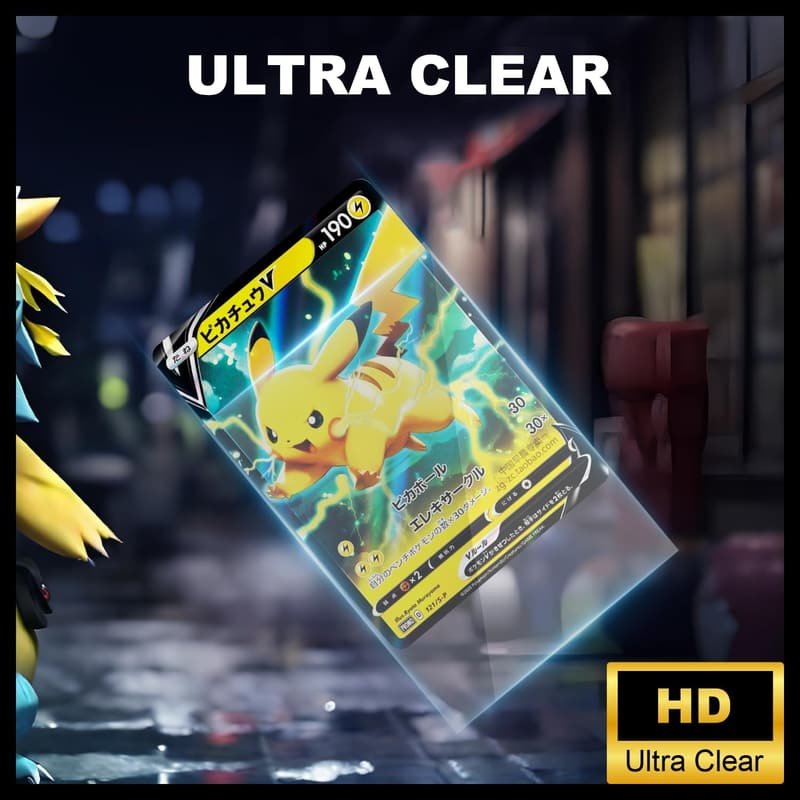 Clear Trading Card Sleeves - 500ct Soft Plastic Protectors