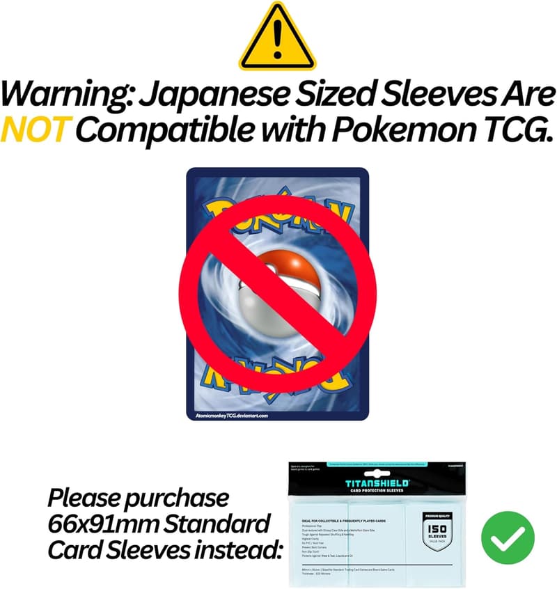 Clear Trading Card Sleeves for Yu-Gi-Oh & Vanguard (150 Count)