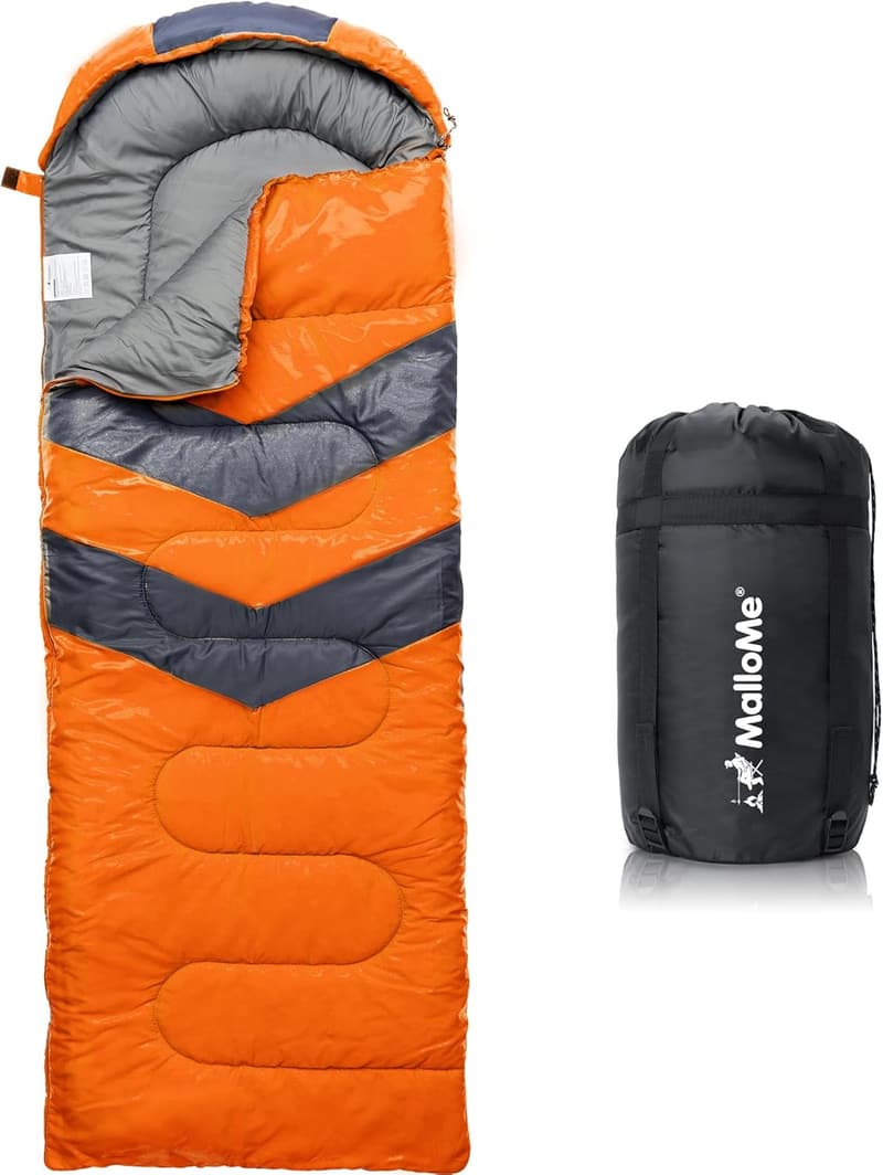 Lightweight Cold Weather Sleeping Bag for Kids & Adults