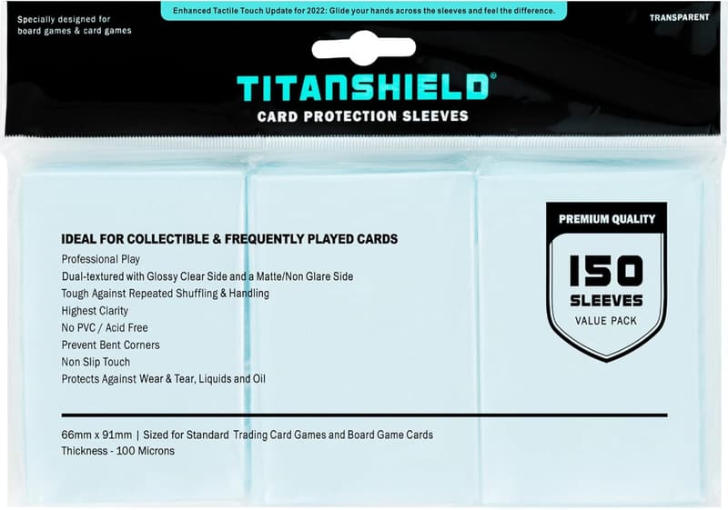 Premium Clear Card Sleeves for Trading Cards - 150 Pack