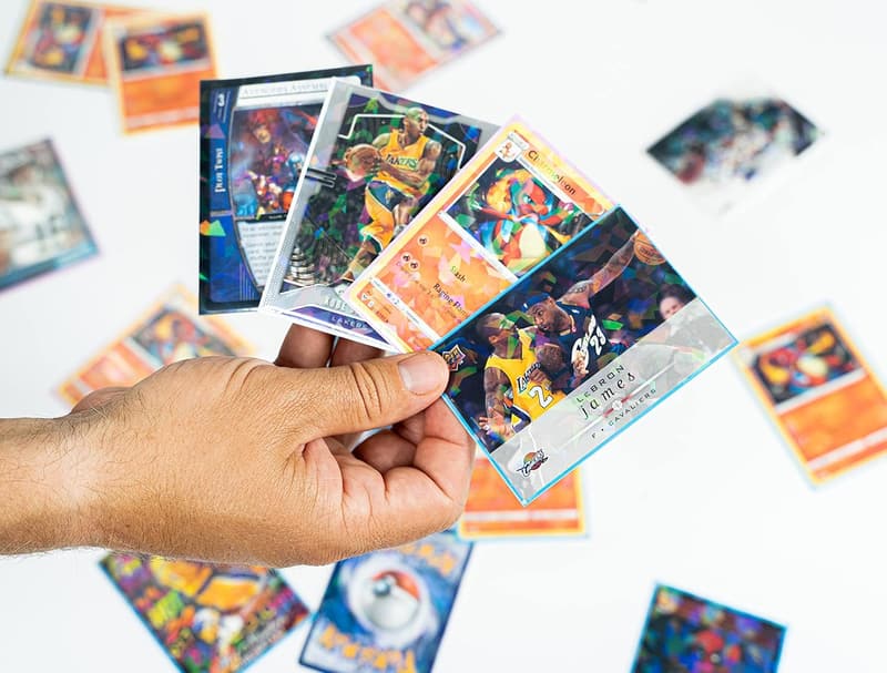 Black Holographic Trading Card Sleeves for Pokemon & More