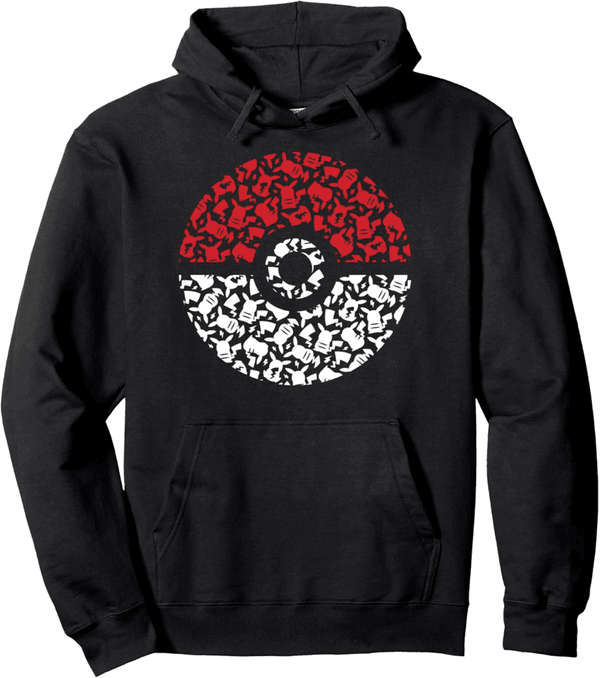 Pikachu Pattern Pullover Hoodie for Pokémon Fans