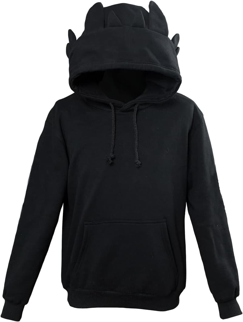 Dragon Cosplay Hoodie for Teens with Ears - White