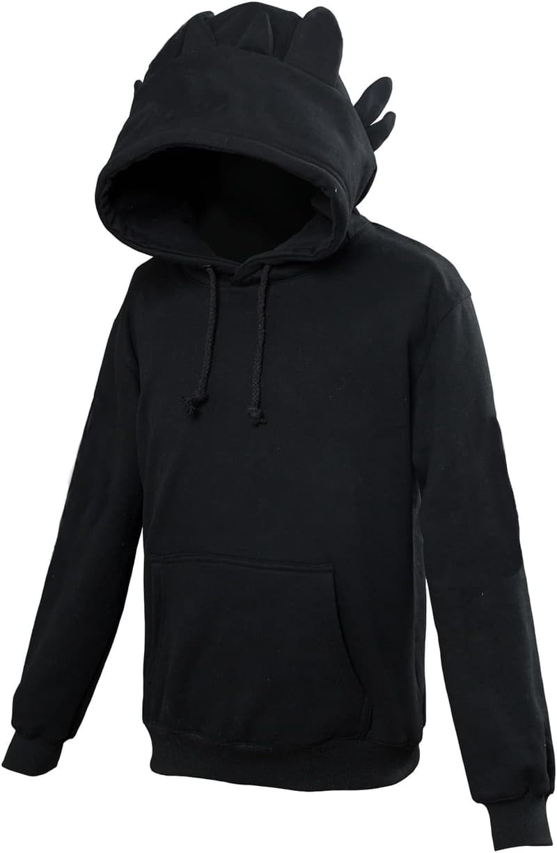 Dragon Cosplay Hoodie for Teens with Ears - White