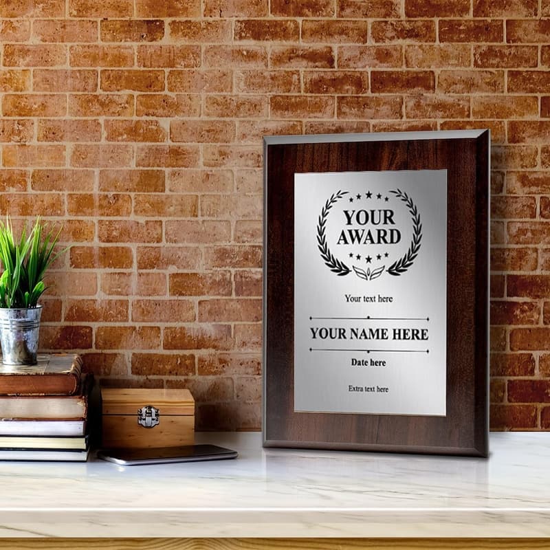 Customizable Wooden Plaque Award for Recognition Gifts