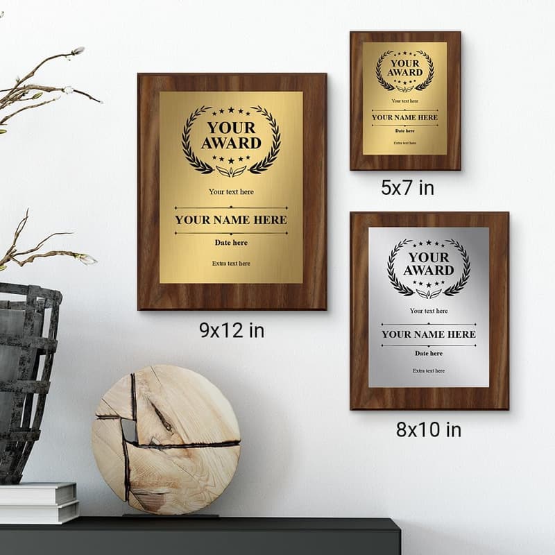 Customizable Wooden Plaque Award for Recognition Gifts