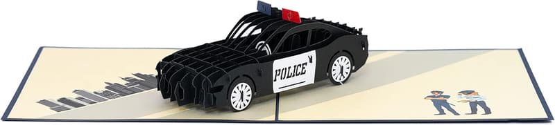 Police Graduation Pop-Up Card with Envelope