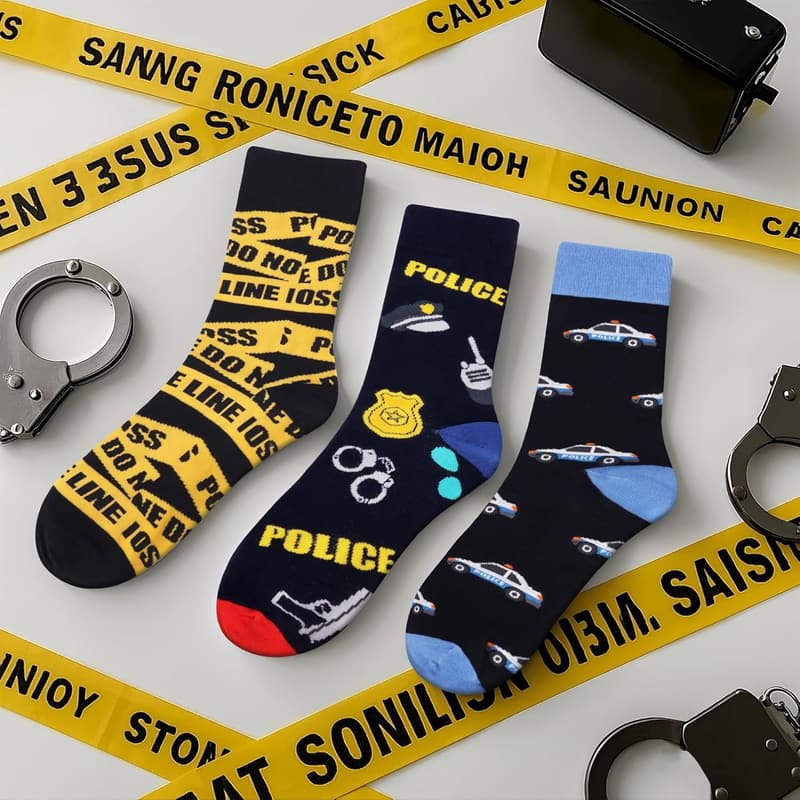 Funny Funky Dress Crew Socks for Men, Dad, or Grandpa