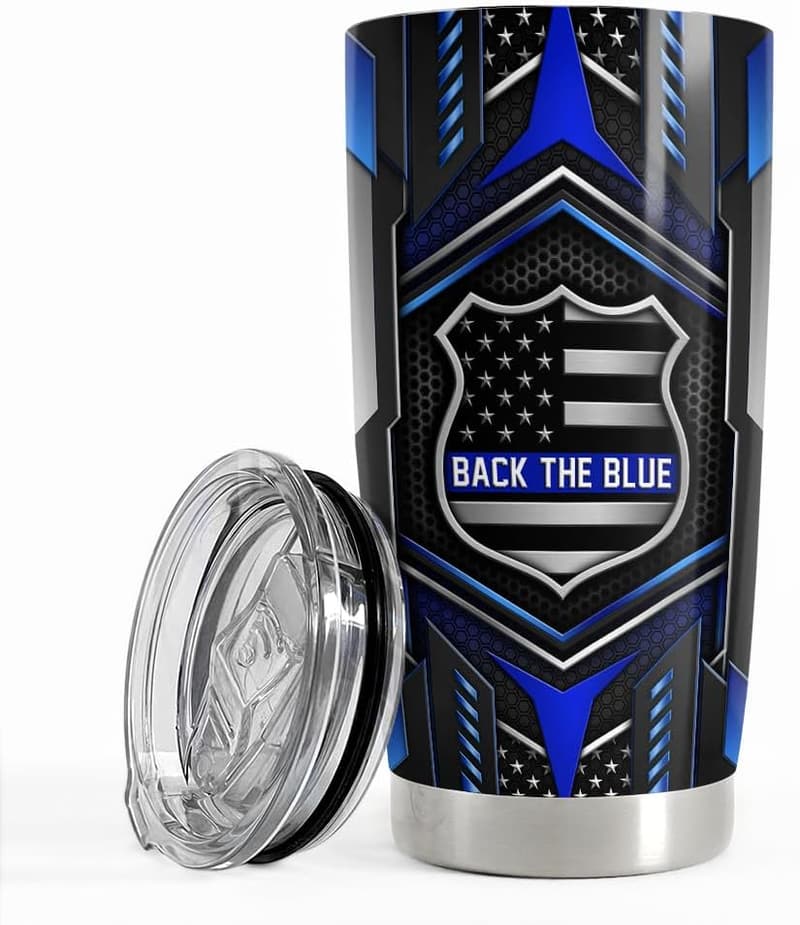 Police Tumbler 20oz Stainless Steel Travel Mug for Men