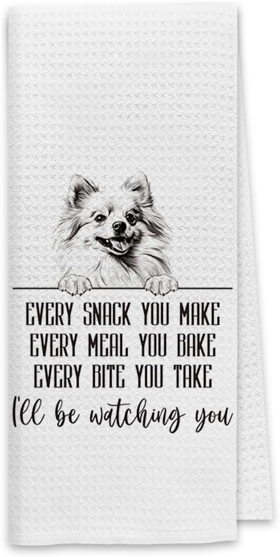 Pomeranian Kitchen Towels - Funny Dog Gifts for Dog Lovers