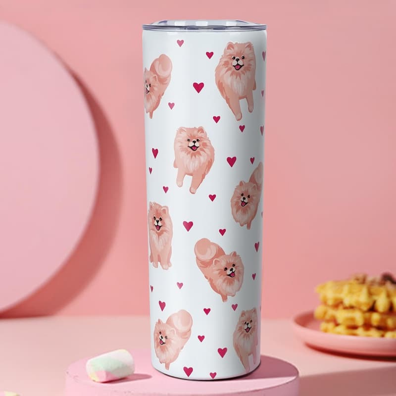 Pomeranian Insulated Tumbler for Dog Lovers - 20 oz