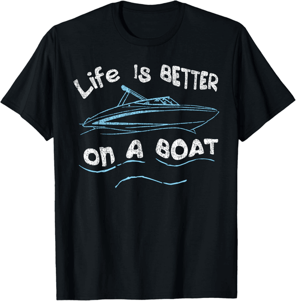 Boat Life Captain T-Shirt for Boating Enthusiasts