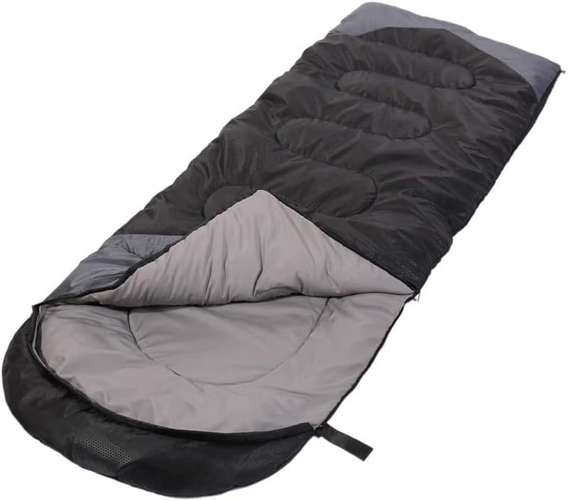 3-Season Lightweight Waterproof Sleeping Bag for Kids & Adults