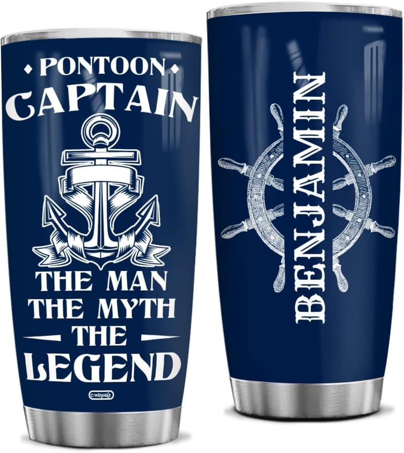 Personalized 20oz Stainless Steel Tumbler for Boaters