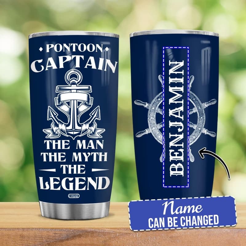 Personalized 20oz Stainless Steel Tumbler for Boaters