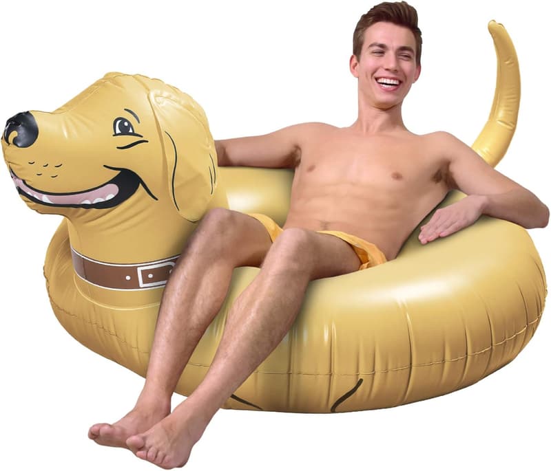 GoFloats Buddy Dog Inflatable Raft for Kids & Adults