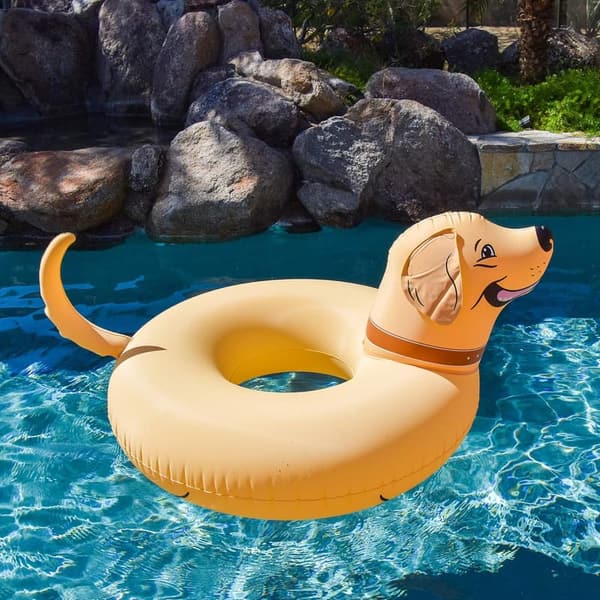 GoFloats Buddy Dog Inflatable Raft for Kids & Adults