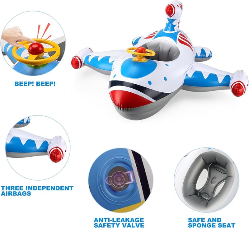 Toddler Inflatable Pool Float Car for Outdoor Fun