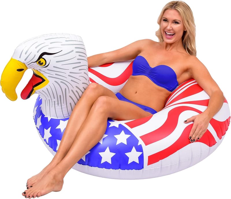Inflatable American Eagle Party Tube for Adults & Kids