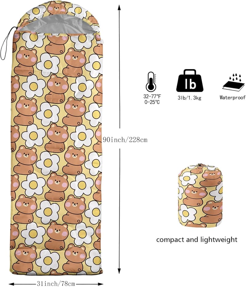 Lightweight Waterproof Sleeping Bags for Camping & Travel