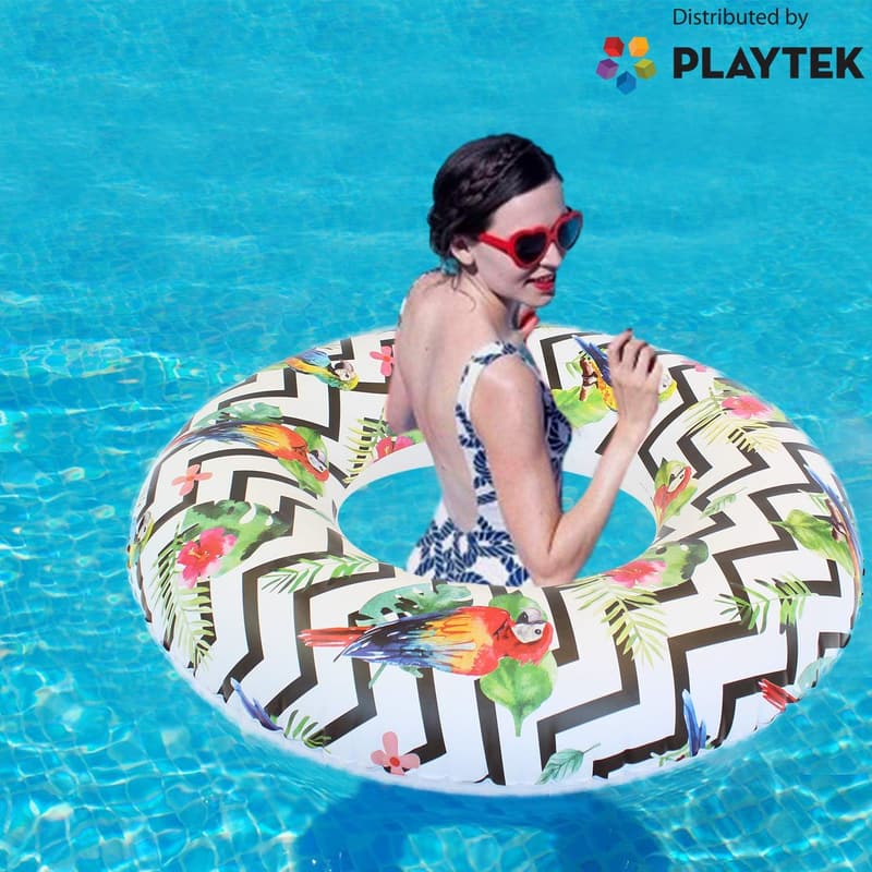 Tropical Parrot Pool Float Tube for Adults & Kids