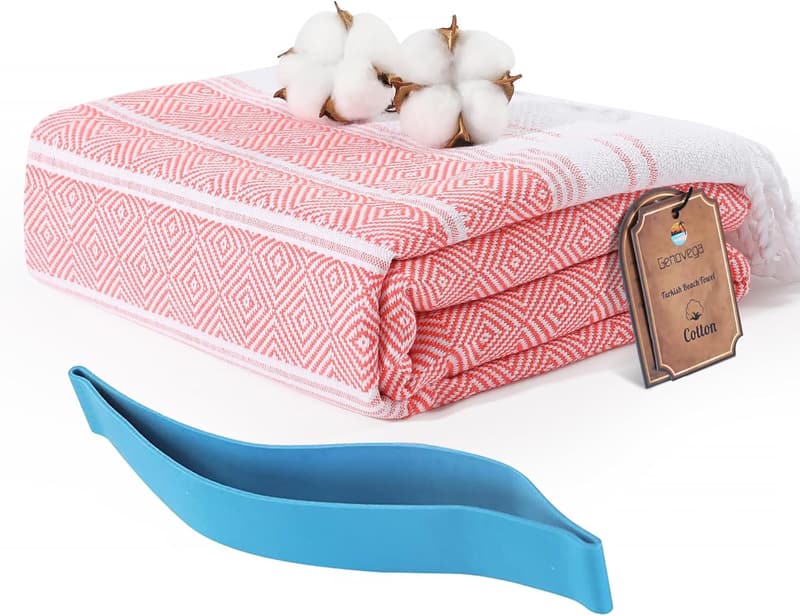 Lightweight Sandproof Turkish Beach Towel - Perfect Gift for Women