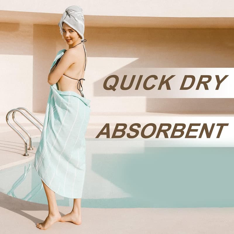 Lightweight Sandproof Turkish Beach Towel - Perfect Gift for Women