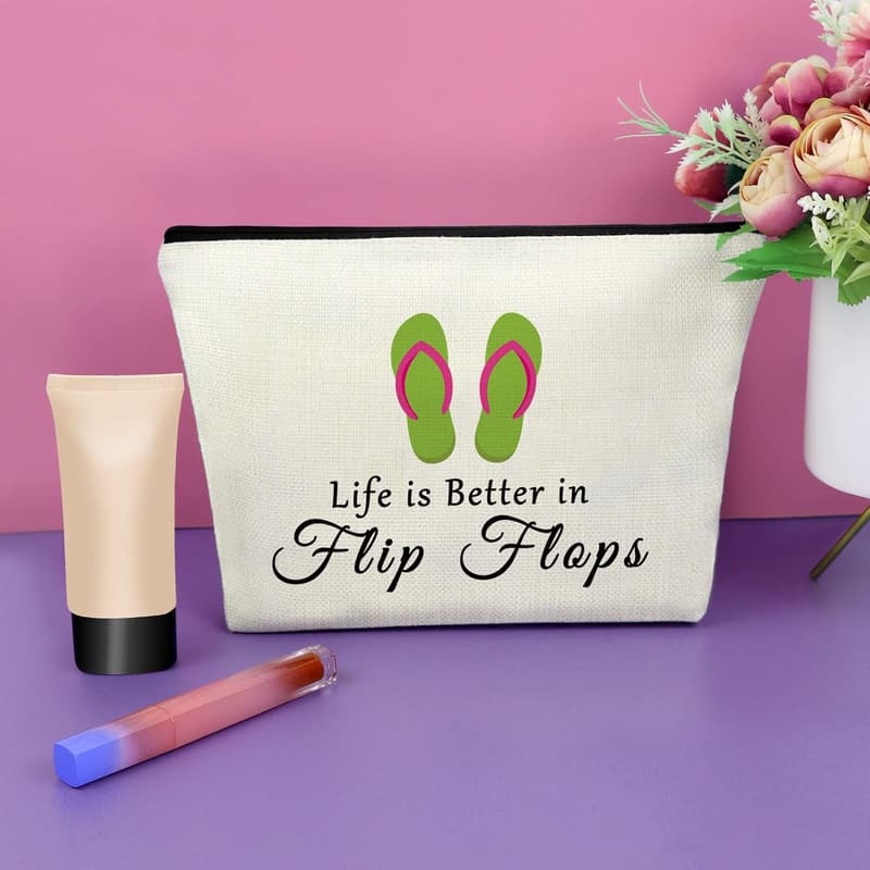 Beach-Themed Makeup Bag for Women - Ideal Birthday & Graduation Gift