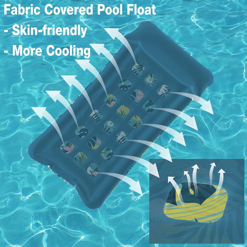 Oversized Inflatable Pool Float Lounge for Adults, 73
