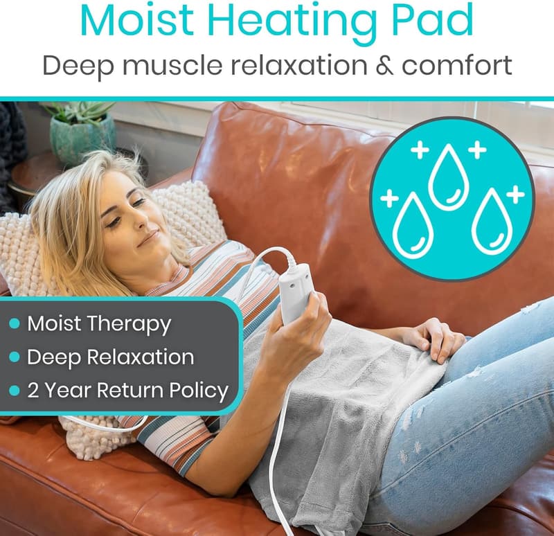 Electric Heating Pad for Pain Relief - Portable, Auto Shut Off 12