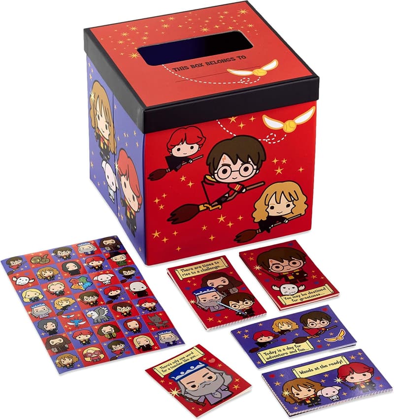 Harry Potter Valentine's Day Cards Set for Kids (32 Cards, 35 Stickers)