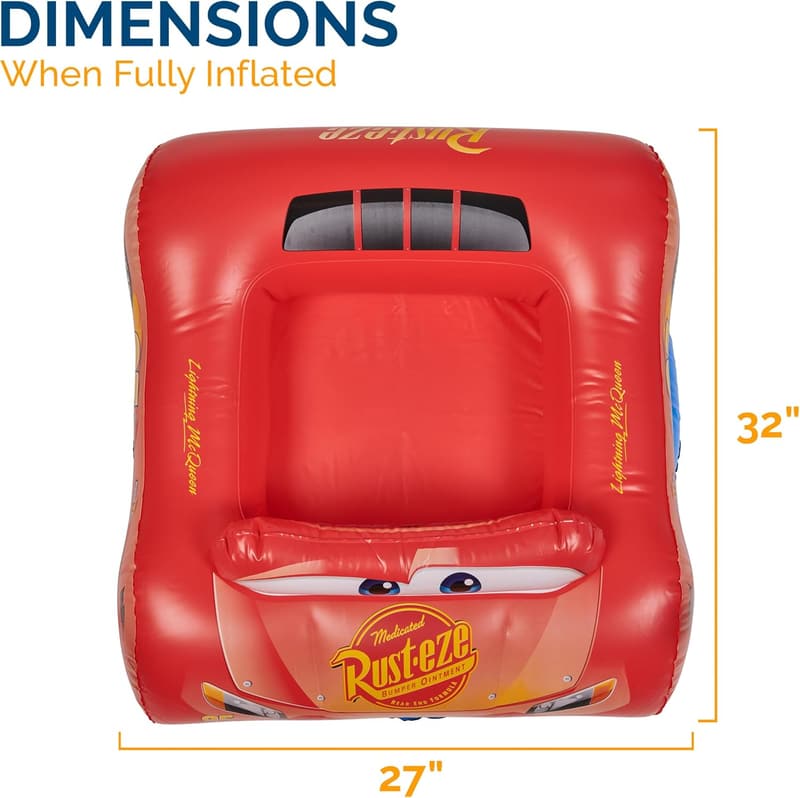 Disney Pixar Cars Inflatable Boat for Kids Pool Fun