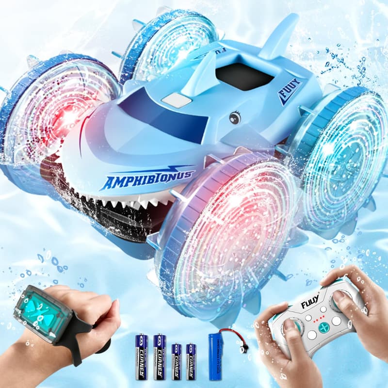 Waterproof Remote Control Boat & Truck - 4WD Gesture Control for Kids