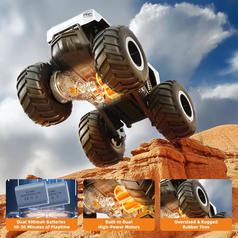 All-Terrain Remote Control Monster Truck for Kids 8+