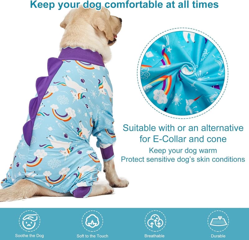 Dog Recovery Pajamas for XXL Dogs, Anti-Licking, Lightweight