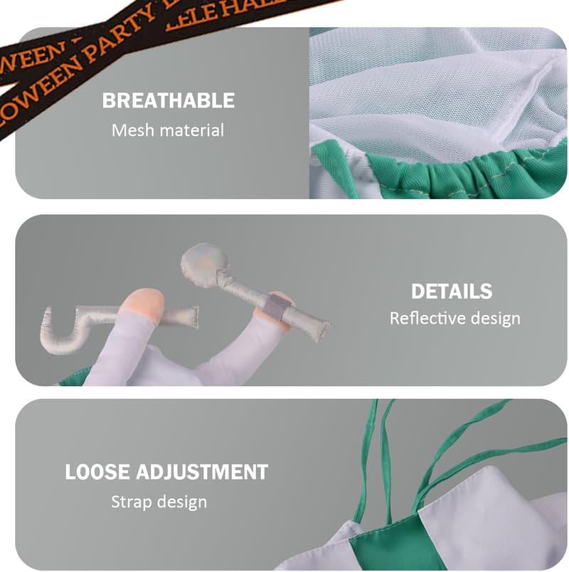 Halloween Dog Dentist Costume - Adjustable Pet Outfit for All Sizes