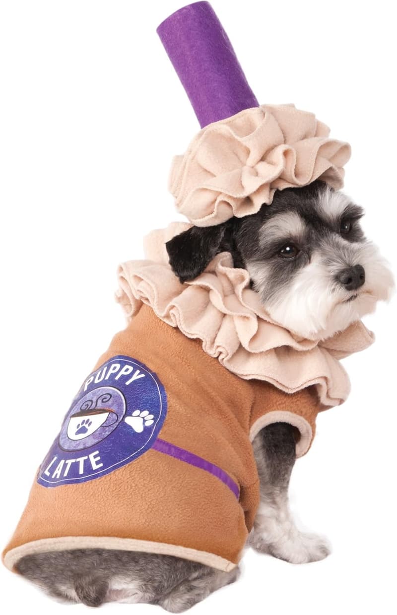 Puppy Iced Coffee Latte Costume for Dogs, Medium