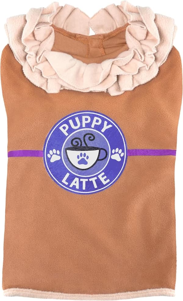 Puppy Iced Coffee Latte Costume for Dogs, Medium