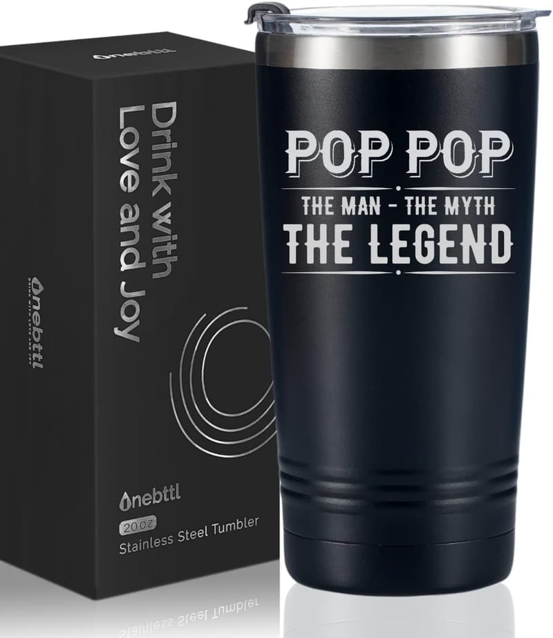 Father's Day Stainless Steel Tumbler for Grandfather - 20oz