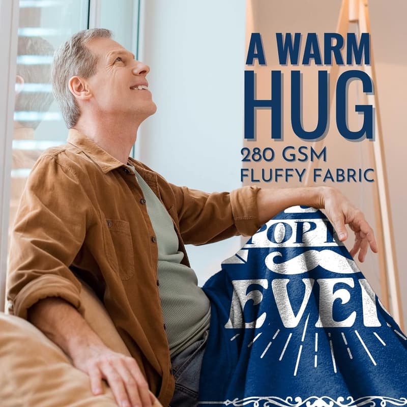 Best Pop Pop Ever Throw Blanket for Grandpa - 50