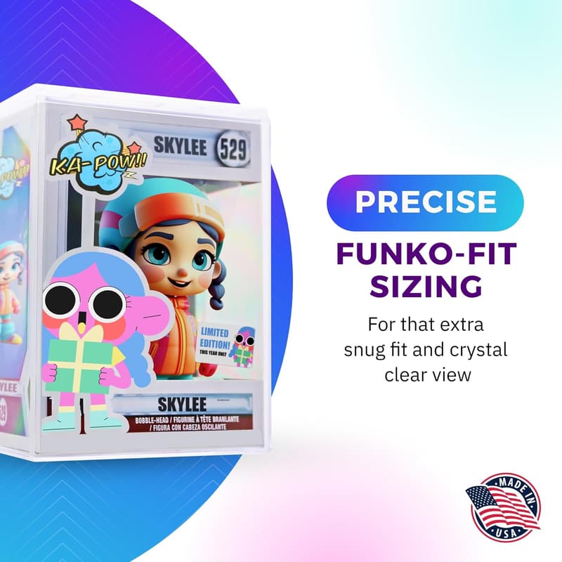 Stackable Clear Funko Pop Protector Boxes - Set of 2