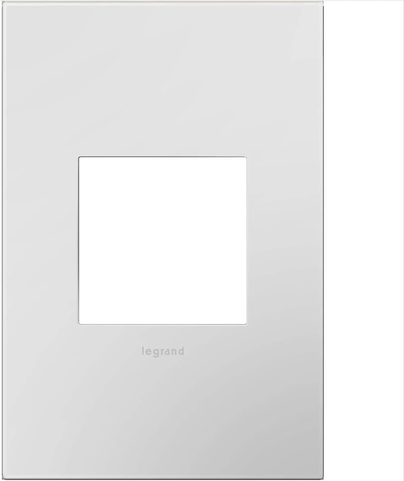Legrand Adorne 1-Gang Wall Plate in Powder White